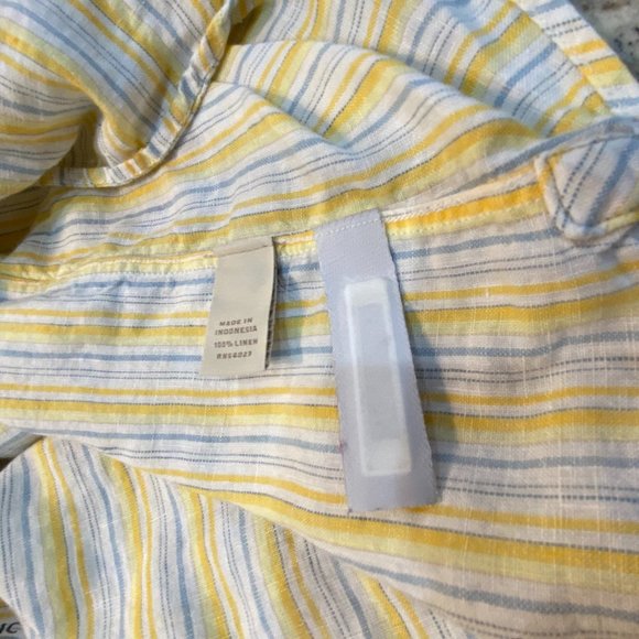 Banana Republic 100% Linen Button Down - XL - Picture 5 of 10